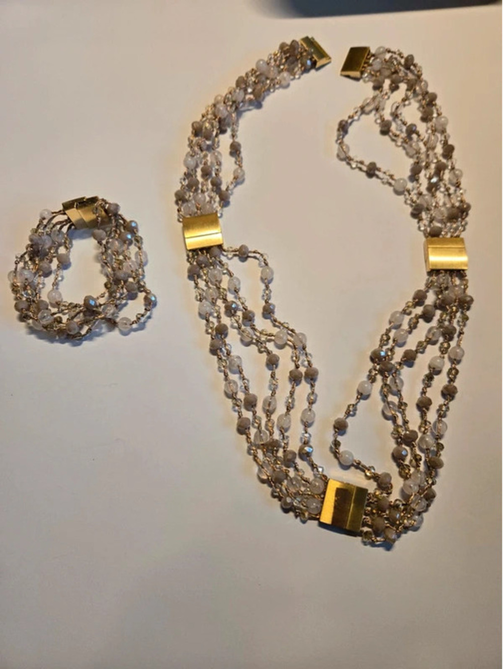 Vintage magnetic clasp bracelet & necklace